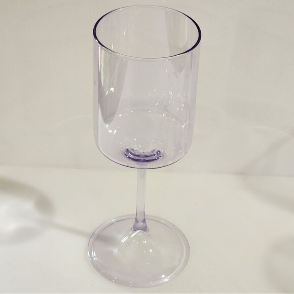 Rachel Zoe Purple Clear Wine Glass‎ 12oz Set of 4 - Picture 8 of 16